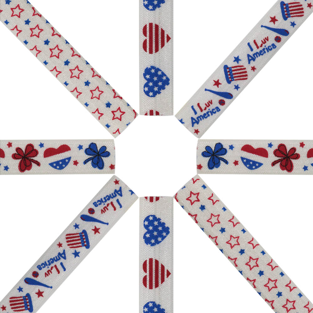 July Fourth fold over elastic