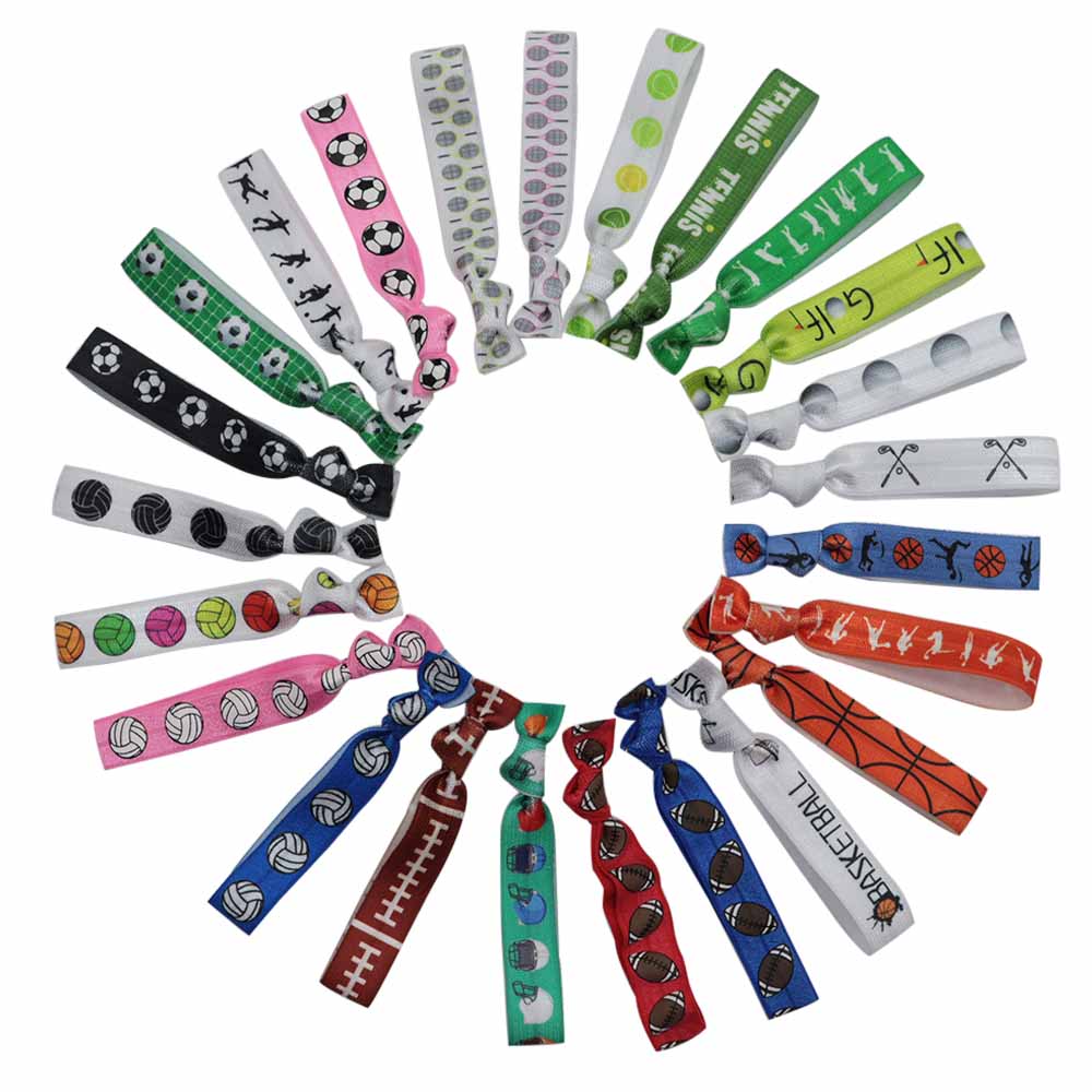 custom printed hair ties