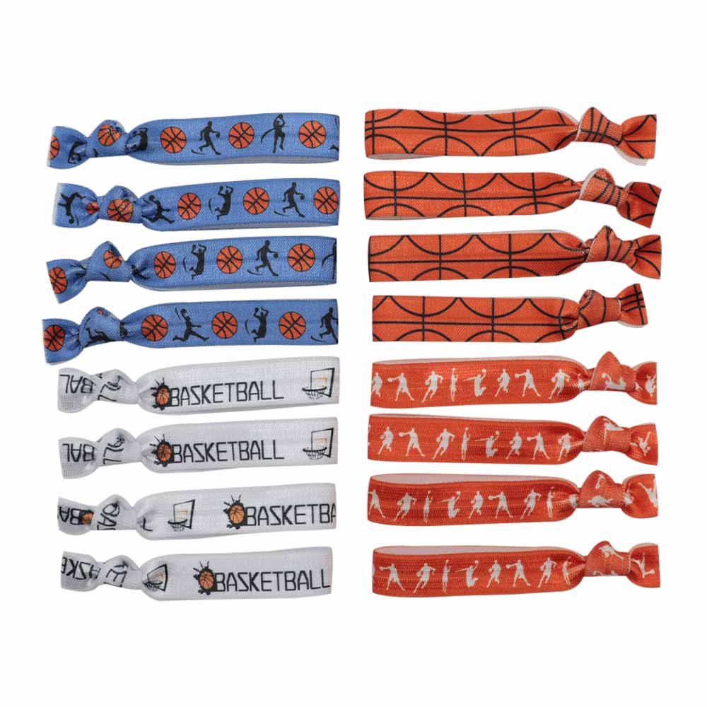 Basketball hair ties