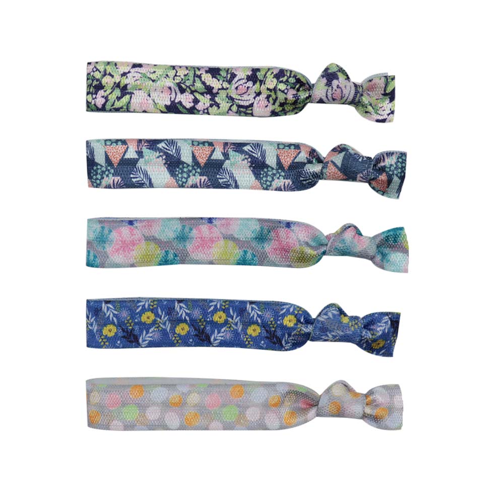 Floral hair ties