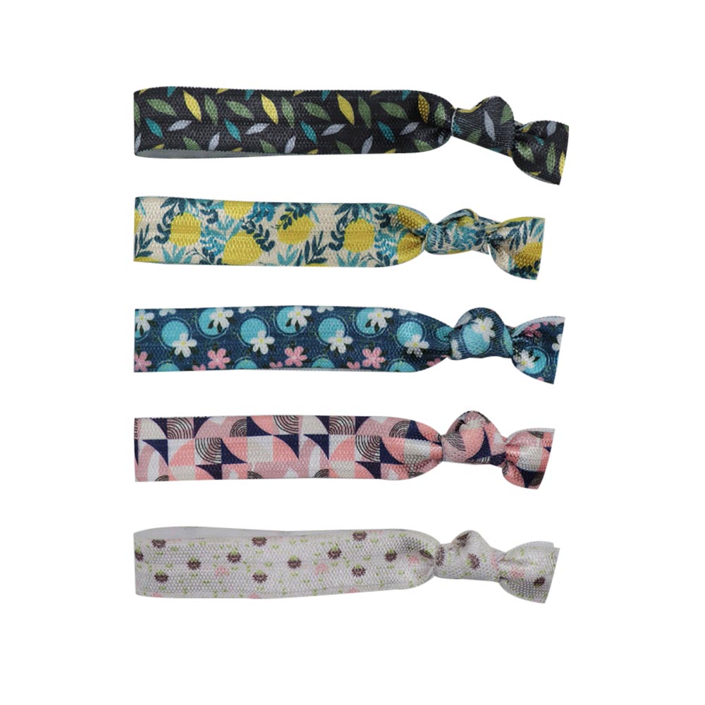 Wholesale floral knot hair ties