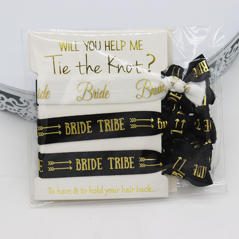 Bride Tribe knotted hair tie