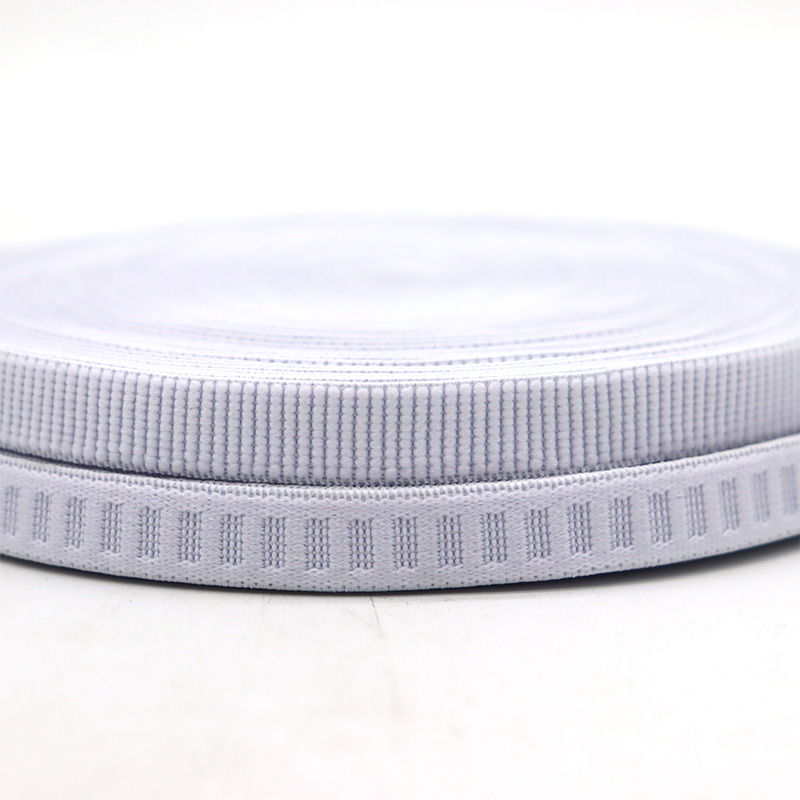 White Woven Elastic Webbing Non-roll Elastic Band