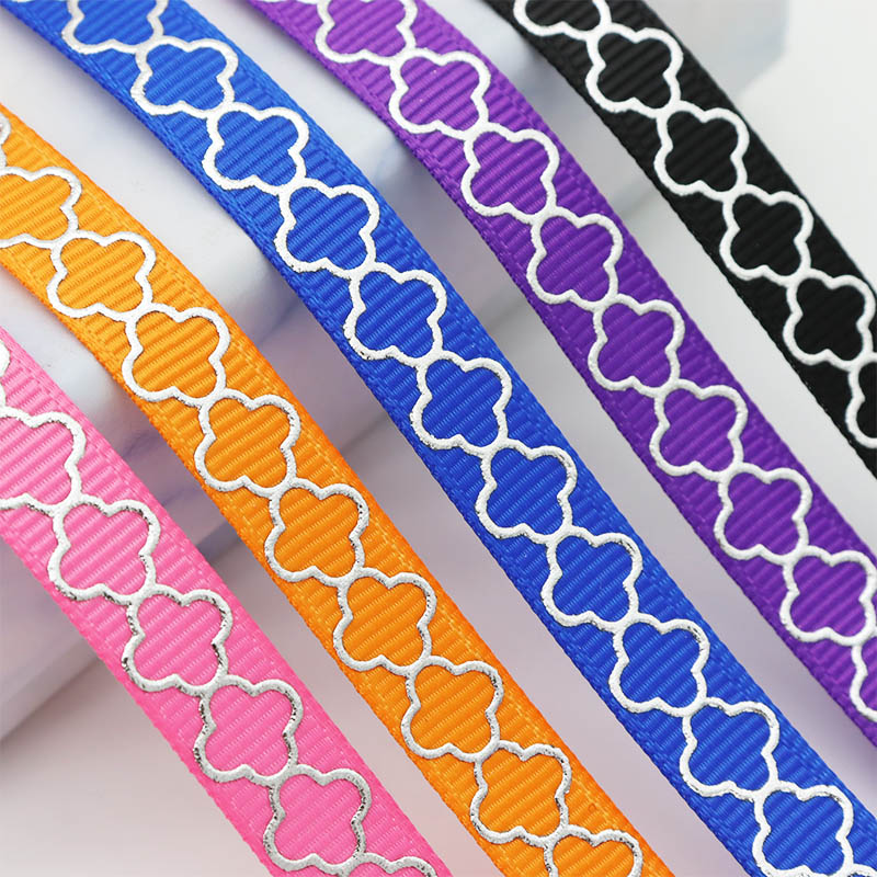 Multi-color grosgrain ribbon