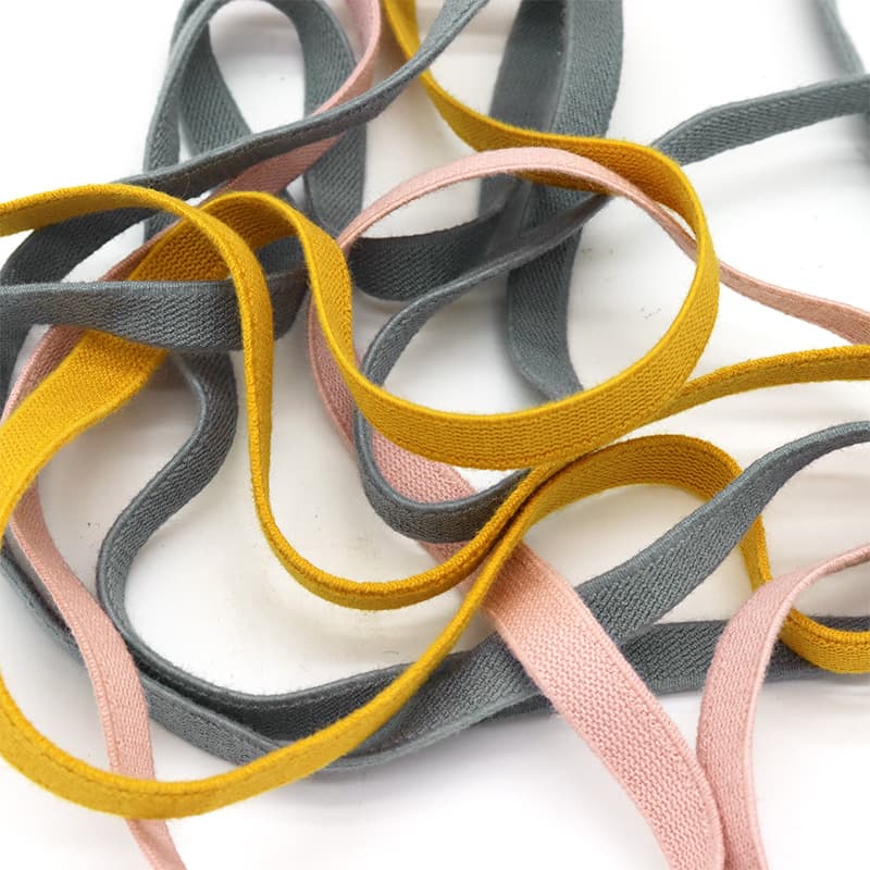 Natural Latex Cotton Materials Elastic Ribbon