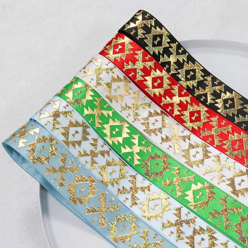 Polyester Webbing Christmas Decorate Ribbon