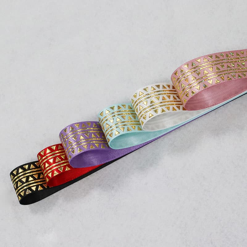 Luxury Gold Ribbon Wholesale Satin Ribbon Roll