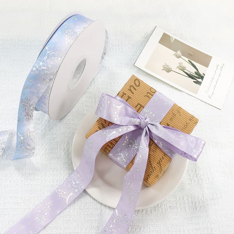 satin silver ribbon