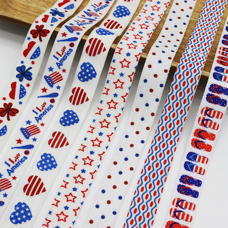 Independence Day Elastic Ribbon