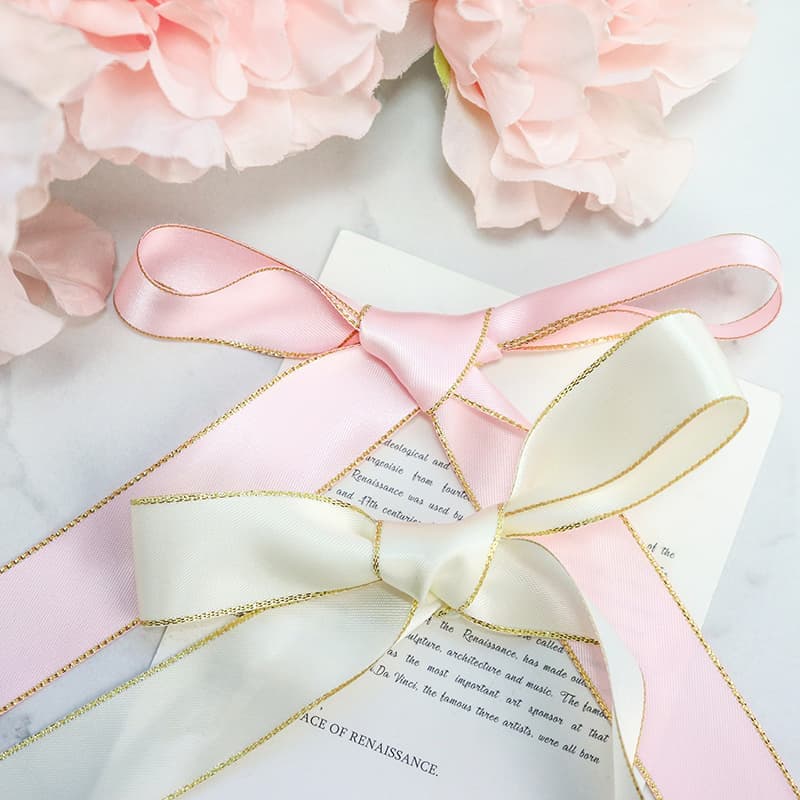 double sided satin ribbon