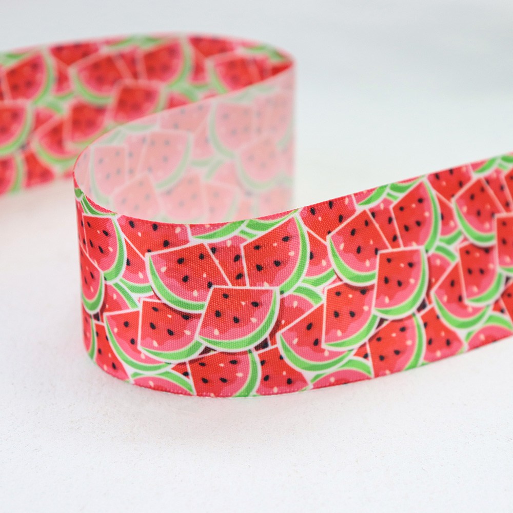 summer print satin ribbon