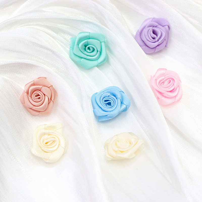 satin ribbon rose